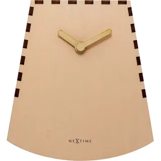 Nextime Wecker - Ø 20 cm - Holz - Salmon - 'Rocky'