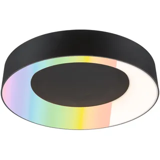 Paulmann 75416 Deckenleuchte Smart Home Zigbee 3.0 Casca IP44 RGBW+ 1750lm 230V 20W dimmbar Schwarz matt