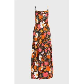 O'Neill Quorra Maxikleid Schwarz Blumen S