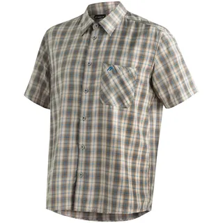 Maier Sports Funktionshemd »Mauro« Kariertes Kurzarm-Hemd für Wandern, Reisen und Freizeit, braun