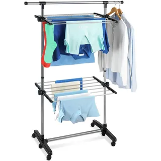 Wenko Platzspar-Wäschetrockner 11 m silber