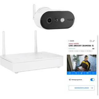 ABUS PPIC91000 Akku-Kamera Pro Weiß