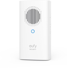 eufy Security Video Doorbell Add-on Chime, Funkgong für Innen, Erfordert eufy Security Video Doorbell E340, ohne Verzögerungen, einstellbare Lautstärke, 8 Attraktive Melodien, Gebührenfreie Nutzung