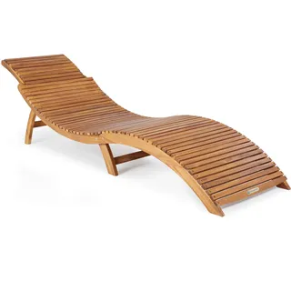 Faltbare Gartenliege Akazienholz FSC®-zertifiziert