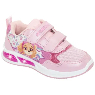 Sneaker DISNEY "PAW PATROL", Mädchen, Gr. 25, rosa (pink), Textil, Schuhe Sneaker, mit cooler Blinkfunktion