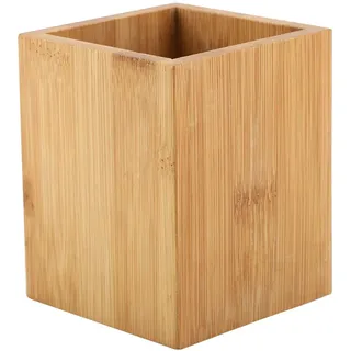 Holz Stifthalter Bambus Stifthalter Schreibtisch Ordentlich Organizer Set Einfache Multifunktions Bleistift Pot Square
