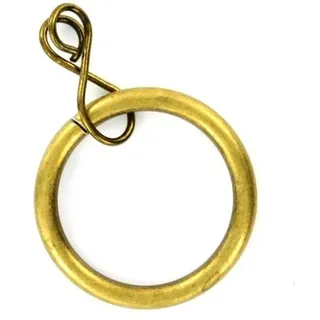 Bulk Hardware bh05389 Gardinen Stange Ring lose Eye Messing antik Innere Dimension 25 mm, Set 24 Stück