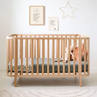 Petite Amélie MITWACHSENDES BABYBETT «COCOON» | 70 X 140 CM | NATUR 70x140-Cocoon-Natural-Massivholz - Braun