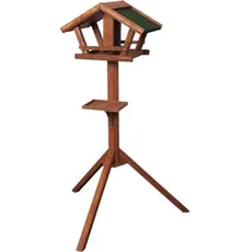 Vogelfutterhaus KARLIE ca. 46 x 30 x 121 cm braun mit Standbeinen