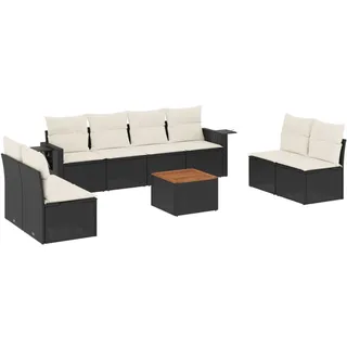 VidaXL 3224523, Cremefarben, Rattan, Stahl, Akazienholz, 110 kg, Erwachsene & Kinder, 550 mm, 550 mm - Creme