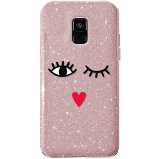 Cover EYES Rose für Samsung A8 2018 - Rosa