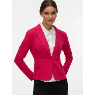 Jerseyblazer VERO MODA "VMJULIA LS BLAZER JRS NOOS", Damen, Gr. 38, jazzy, Jersey, Obermaterial: 66% Polyester, 34% Baumwolle, unifarben, regular fit normal, tiefer V-Ausschnitt, Blazer Jerseyblazer