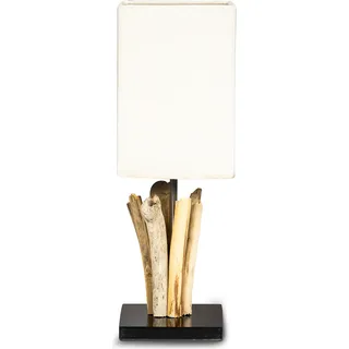 Tischlampe Höhe 41cm Treibholz Tischleuchte Holz Lampe Teakholz Deko Tischdeko