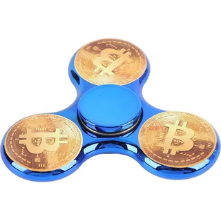 Fingerspitze Gyro ABS Elektroplieren rotierende sensorische Zappel -Spielzeugparty -Gefälligkeiten für Erwachsene Geburtstag Klassenzimmer Preise Blau