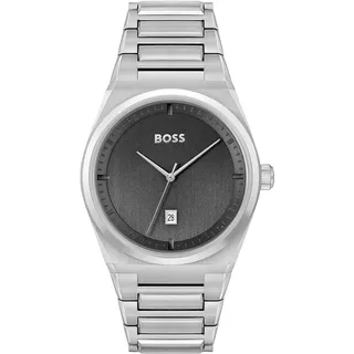 Nur Zeit Klassisch Hugo Boss Versilbert/Stahl Kollektion Steer - mann - Silber, Grau