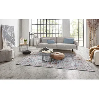 NORTHRUGS Teppich "Vivana" rechteckig 5 mm Höhe Orientalisch, Läufer, Vintage, Wohnzimmer, Schlafzimmer, Esszimmer, himmelblau