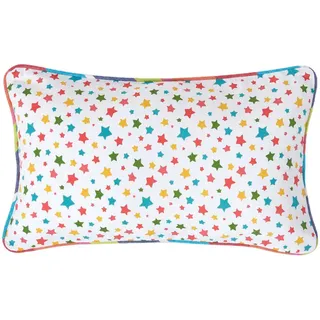 Homescapes Kissenhülle Bunte Sterne 30/50 cm, 100% Baumwolle , Textil , Stern/Sternzeichen , Rechteckig , 30x50 cm , Oeko-Tex® , Heimtextilien, Bezüge, Kissenbezüge
