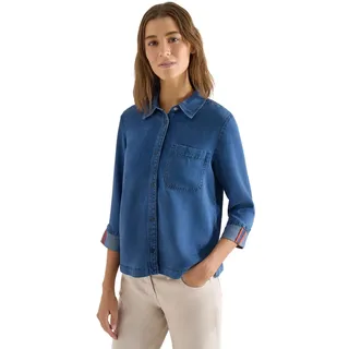 Cecil Damen Denim-Look Bluse