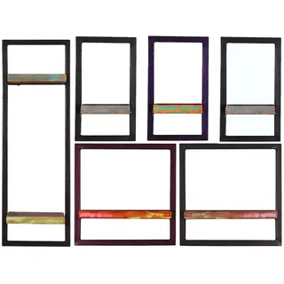 SIT Möbel Wandregal 105 x 25 x 75 cm Schwarz