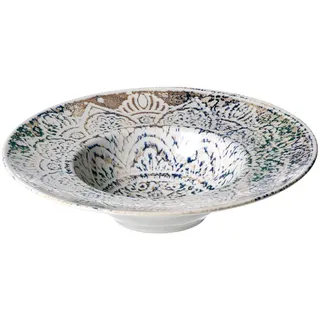 Ritzenhoff Breker Gourmetteller , Blau, Creme, Grau , Keramik , rund , Geschirr, Teller, Barbecue-Teller & Spezialteller