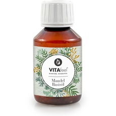 VitaFeel Mandel Basisöl, süß, 1er Pack (1 x 100 ml), vegan, gentechnikfrei, ideal zur Haut- und Haarpflege, für Aromatherapie & als Basisöl für Massageöle oder Naturkosmetik