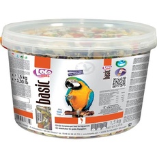 Lolo Pets Parrot feed complete in bucket 1500g