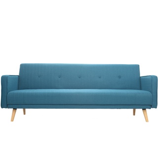 miliboo Sofa verstellbar 3 Plätze skandinavisches Design Blaugrün ULLA