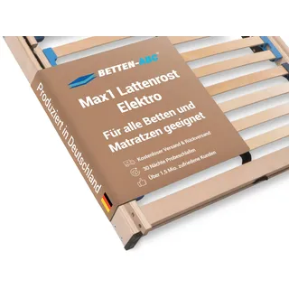 Betten-ABC Max1 Elektro – Elektrischer Lattenrost mit Kopf- & Fußteilverstellung und Funkfernbedienung - 120x200