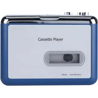 Bluetooth-Kassettenspieler, Auto-Reverse-Tape-Player mit Fünf Funktionstasten, 2 * AA-Batterien/USB-betrieben, Lautstärkeregler
