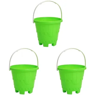 Simba - Burgeneimer, 3er Pack, Höhe 16cm, Durchmesser 17cm, Sandkasten, Sandspielzeug für Kinder ab 10 Monaten