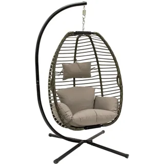 Vivere Nesthängesessel mit Gestell / 1 Person  126 x 126 cm  Polyester