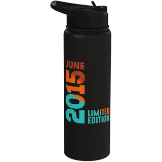 Seit Juni 2015 Jahr 2015 Retro 2015 Vintage 2015 Edition Stainless Steel Insulated Water Bottle