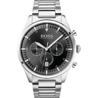 Hugo Boss Herrenuhr 1513712 - Pioneer (Zh016B) - Silber, Schwarz