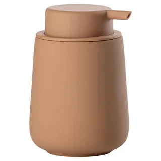 Zone Denmark Nova One Seifenspender fürs Badezimmer, Spender aus Keramik für Handseife/Flüssigseife, Durchm. 8 cm, Höhe 11,5 cm, Fassungsvermögen 250 ml, Mandarine