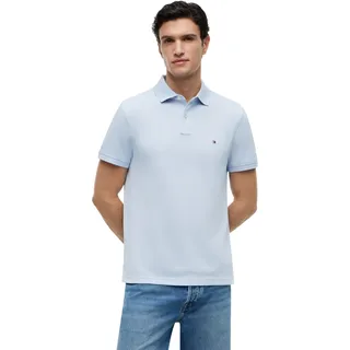 Tommy Hilfiger Herren Poloshirt Kurzarm 1985 Regular Fit, Blau (Breezy Blue), S