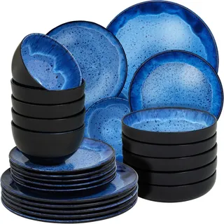Tectake Mare Tafelservice 6-tlg. blau