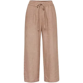 GOLDNER 2-in-1-Hose »Kurzgröße Leinenhose«, beige
