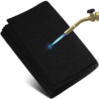 evocamp Feuerfeste Unterlage - Hitzeschutzmatte hitzebeständig bis 982 °C - Lötmatte als feuerfeste Matte für sicheren Brandschutz - Brandschutzmatte als ideale Feuerschutzmatte (1m x 1m)