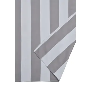 Sleepdown Gestreiftes großes Strandtuch, weiche Mikrofaser, saugfähig, für Schwimmbad, Reisen, Camping, Bad, Sauna, Fitnessstudio, Yoga, mit Tasche, Grau – (160 x 90 cm)