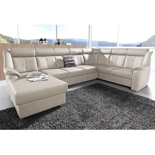 sit&more Wohnlandschaft »Basel U-Form« wahlweise mit Relaxfunktion, beige