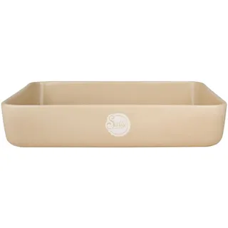 Sallys Stoneware Ofenform - eckig - Desert Beige - Groß