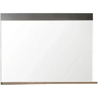 trendteam smart living - Indy - Garderobenspiegel - Eiche/Grau - Wandspiegel mit vollständiger Spiegelfläche - (BxHxT) 90 x 69 x 16 cm - für Flur, Wohnzimmer oder Badezimmer
