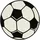 Fußball-Teppich rund