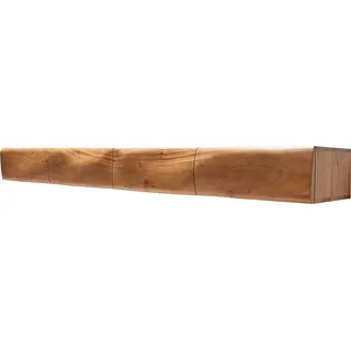DeLife New Live-Edge Lowboard 200 cm Braun/Hellbraun Holz