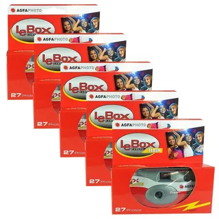 5 x EDITION 1A PHOTO PORST Einwegkamera / Hochzeitskamera / Partykamera Agfa ( 27 Fotos, Blitz, 5-er Pack )
