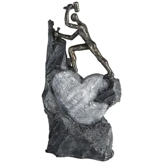 Casablanca by Gilde Casablanca Deko Skulptur Heart Bronze