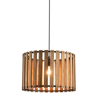 Pendelleuchte Holz Eiche MOOD Ø38 cm – 1-flammig, E27 - Braun