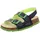 Fussbettpantoffel Blau/Grün 32