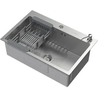 ML-Design Küchenspüle 68 x 45 x 20 cm Silber