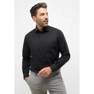 Eterna Langarmhemd "MODERN FIT" NON IRON (bügelfrei), schwarz